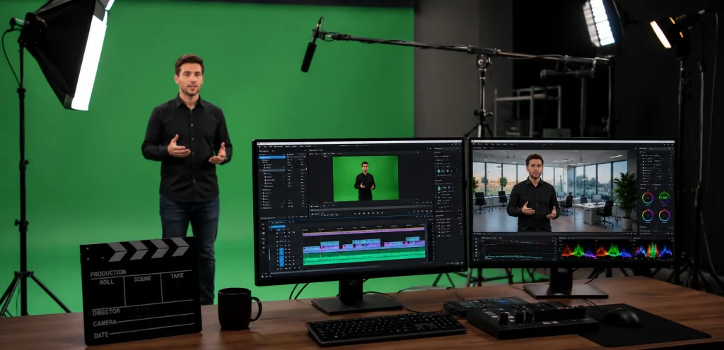 Green Screen Video Editing: Create Professional Videos with Stunning Background Effects 1 green screen video editing services with professional chroma key editing